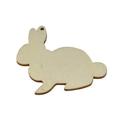Wooden Pendant Blanks Bases (1 Piece) 8x5x7.5x2 CM Animal Rabbit Light Brown For DIY Crafts Key Chains Painting Drawing Gifts Decoration